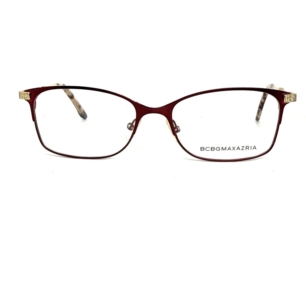 BCBGMAXAZRIA ANITA Wine Womens Rectangular Eyeglasses Frames‎ 52-16-135 H20664
